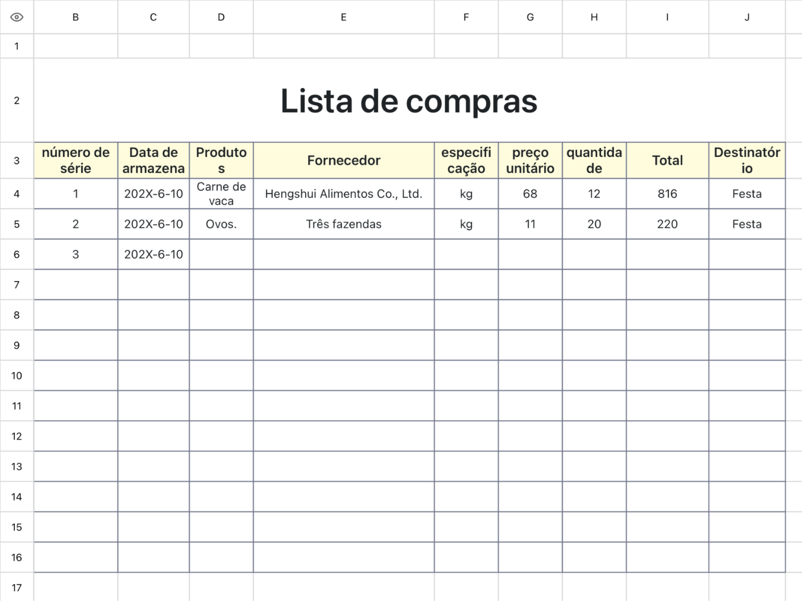 Lista de compras 1